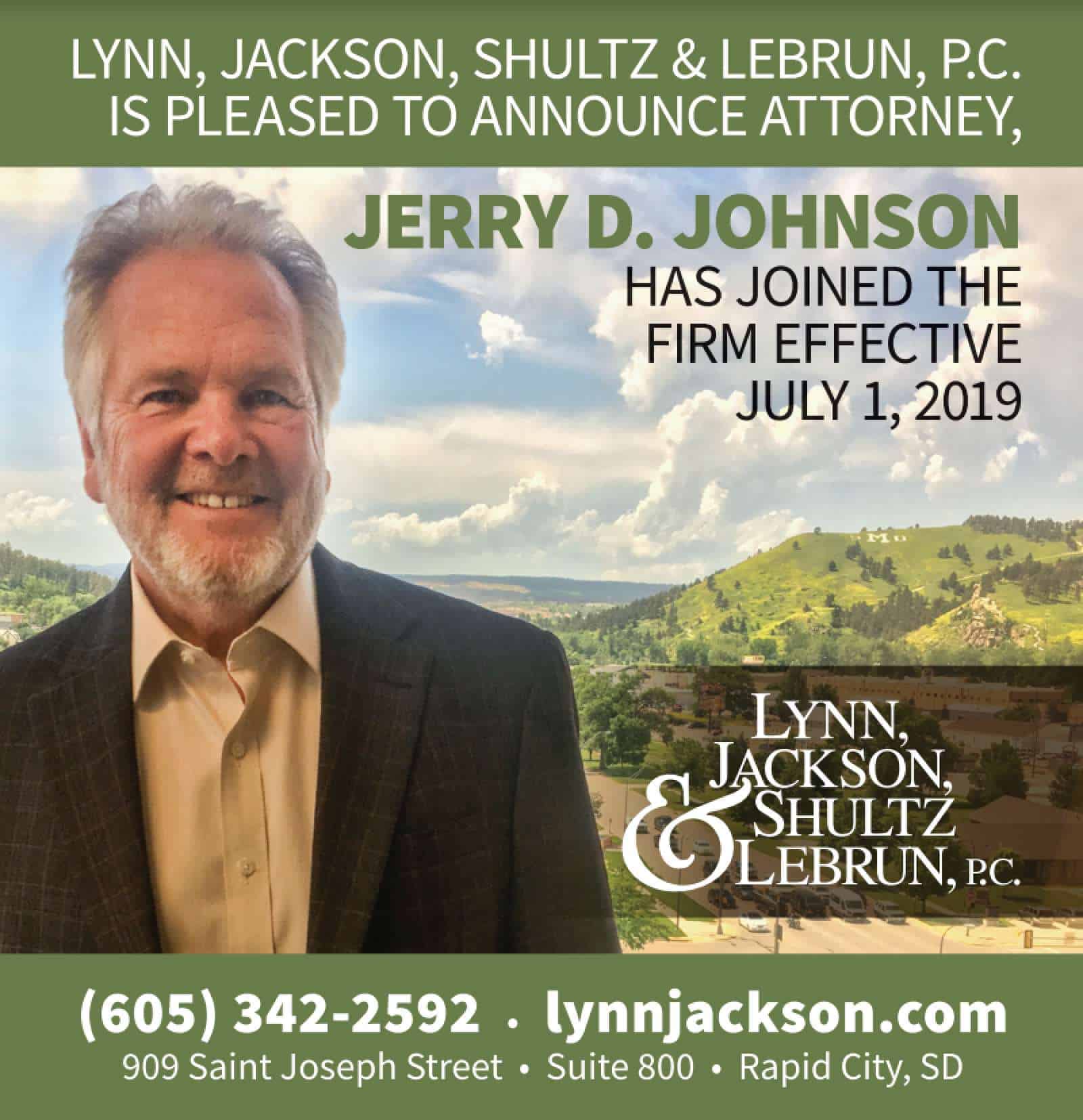 Jerry D. Johnson to join Lynn Jackson